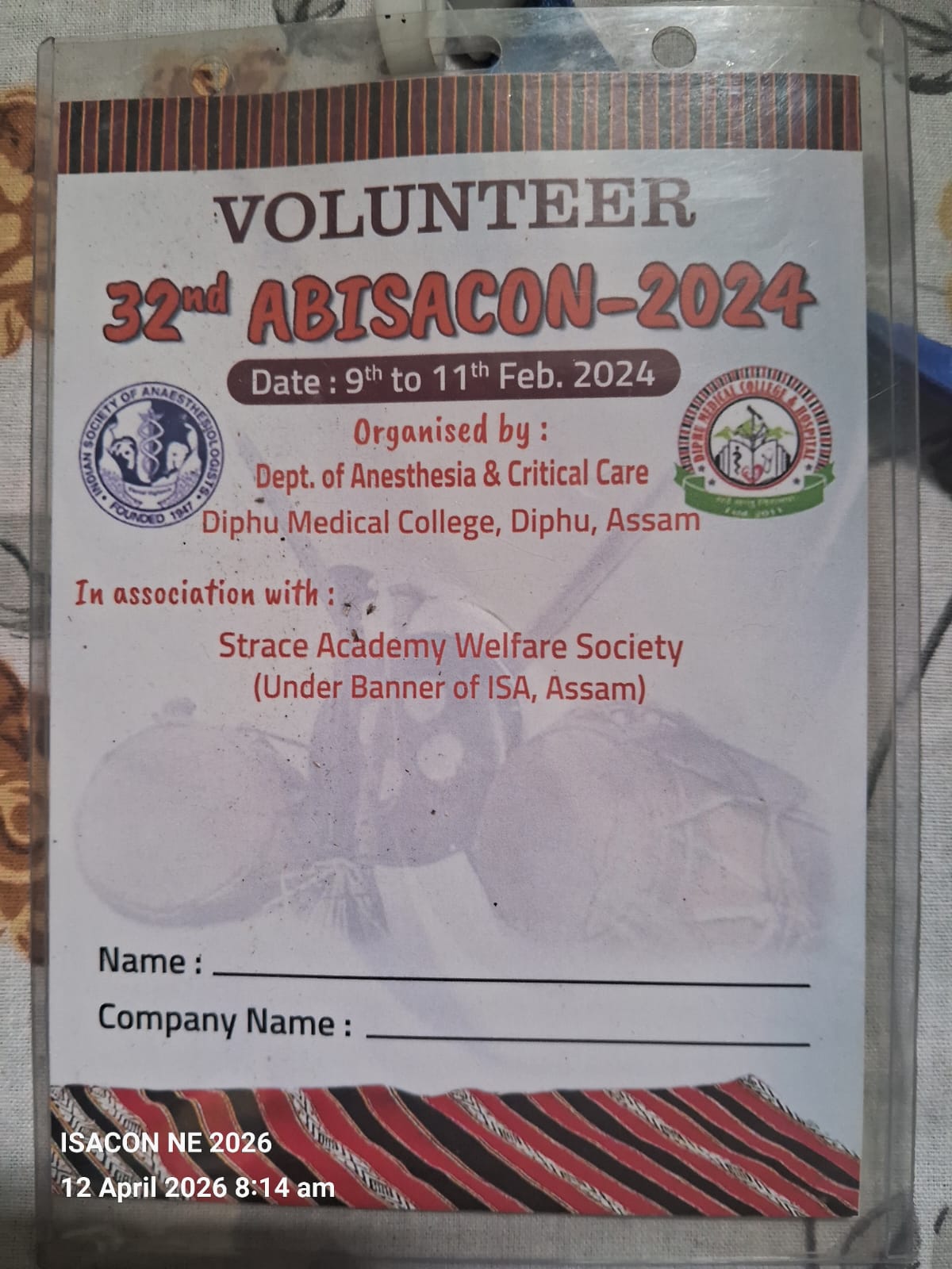 32nd ABISACON 2024 - Diphu Medical College