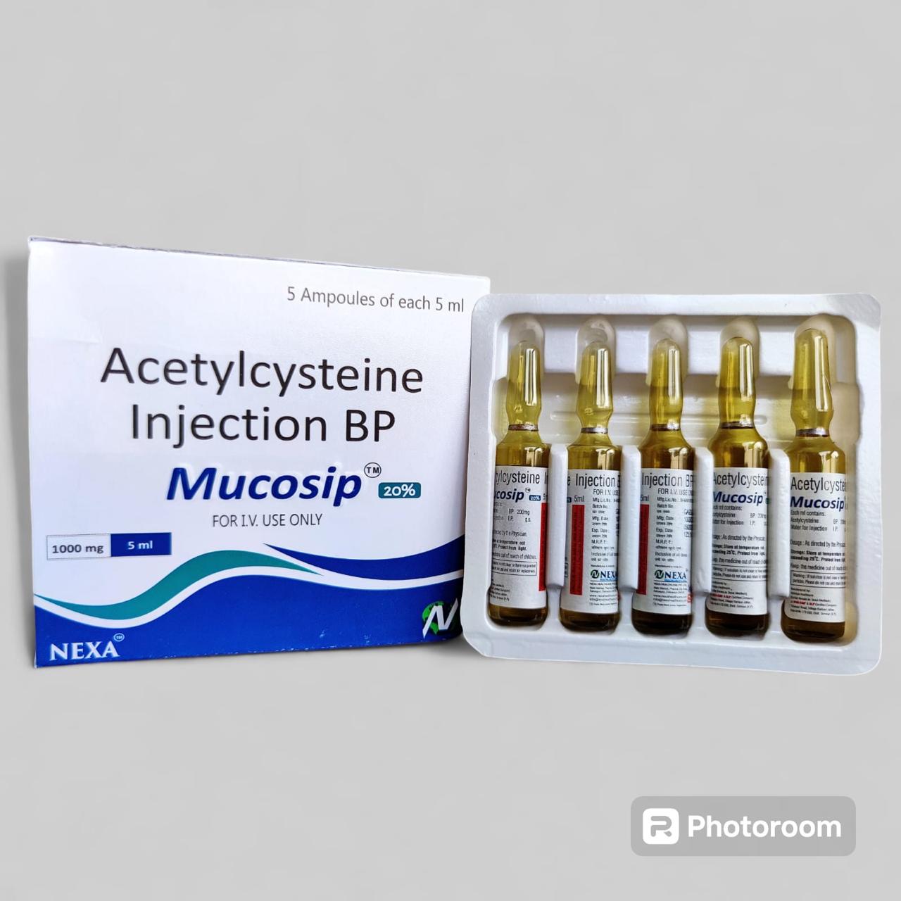 Mucosip - Acetylcysteine Injection