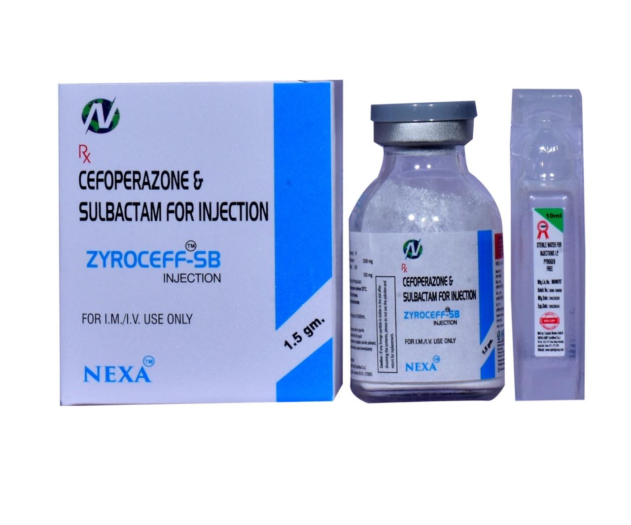 Zyroceff-SB - Cefoperazone & Sulbactam
